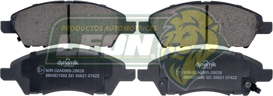 BALATA F.D. NISSAN MARCH 4C 1.6L 12-25, NOTE 4C 1.6L 14-19, VERSA 4C 1.6L 12-19, TIIDA 12-13, V-DRIVE 4C 1.6L 2020, (EQUIV. FRITEC 8X48-Z) R.D. (INCLUYE SEGUROS)