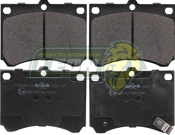 BALATA F.D. FORD ESCORT 4C 1.9L 91-96, 4C 2.0L 97-03, ZX2 4C 2.0L 98-03, MAZDA MX3 4C 1.6L 92-96, PROTEGE 4C 5.2L 90-98, MERCURY TRACER 4C 2.0L 91-99 (PASTILLA GRANDE)(7353D473) R.D.