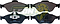 BALATA F.D. FORD FIESTA 13-14, COURIER, ECOSPORT 4C 2.2L 04-11, IKON 01-06 (PASTILLA GRANDE) (8289D1175, WVA23604) R.D.