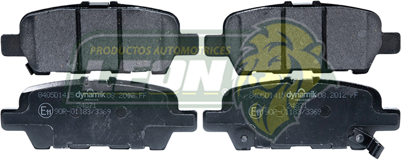 BALATA F.D. NISSAN MURANO 6C 3.5L 09-17, PATHFINDER 6C 3.5L 13-21, QUEST 11-15, MAXIMA 6C 3.5L 2009, X-TRAIL 4C 2.5L 2015, SUZUKI GRAND VITARA 4C 2.4L 09-13, INFINITI JX35 6C 3.5L 2013, QX60 6C 3.5L 2014 (8501D1393, 8405D1415) R.T.