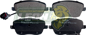 BALATA F.D. VW POLO 03-07 4C 1.6L, SEAT IBIZA 4C 2.0L 03-08, 4C 1.8L 02-08, CORDOBA 4C 2.0L 03-07 (8555D1437) R.D. (INCLUYE SEGUROS Y TORNILLOS)