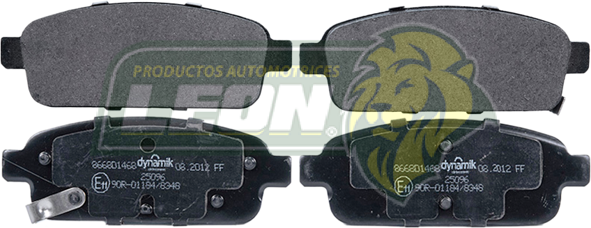 BALATA F.D. G.M. CRUZE LTZ 11-16 4C 1.4L, CRUZE DIESEL 14-15 4C 2.0L, CRUZE 10-16 4C 1.8L, SONIC RS 13-16 4C 1.4, 1.6, 1.8L, ORLANDO 2012 4C 2.4L, VOLT 11-15 4C 1.4L, TRAX 14-19 4C 1.8, 1.4L, BUICK VERANO 12-17 4C 2.4L. 13-16 4C 2.0L, ENCORE 13-18 4C 1.4L, CADILLAC 4C14-16, CASCADA 4C 1.6L 16-17(8668D1468) R.T.