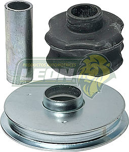 SOPORTE AMORTIGUADOR G.M. SPARK 13-15 GT 4C. 1.2L (95194748, 2674581, 95975658, K201718) (3 pzas.) TRASERO ORIGINAL