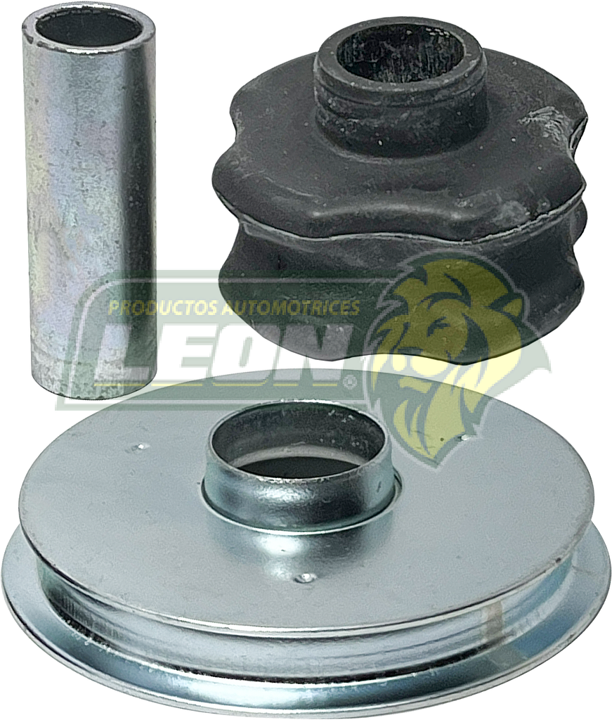 SOPORTE AMORTIGUADOR G.M. SPARK 13-15 GT 4C. 1.2L (95194748, 2674581, 95975658, K201718) (3 pzas.) TRASERO ORIGINAL