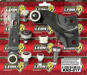 KIT DE BALEROS PARA PUERTA CORREDIZA NISSAN URVAN NV350 SUPER COMPLETO LEON (TIPO ORIGINAL 82430VW000, 81810VW000)