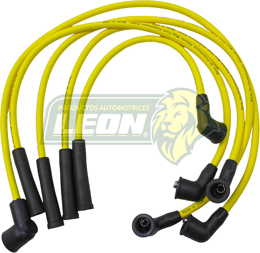 JUEGO DE CABLE BUJIA NISSAN PICK-UP 2.4L KA24DE 94-06, 240SX 2.4L 88-90 SILICON KEVLAR BOBINADO 8 mm