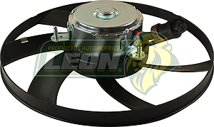 MOTOVENTILADOR VW DERBY 1.8L 95-09, SEAT CORDOBA 1.6L 99-02, IBIZA 1.6L 00-02 300 mm 100W “AUXILIAR” C-A/A (TIPO VALEO)