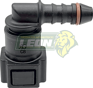 CONECTOR FILTRO GASOLINA 90° Ø: 7.89 (ID6)