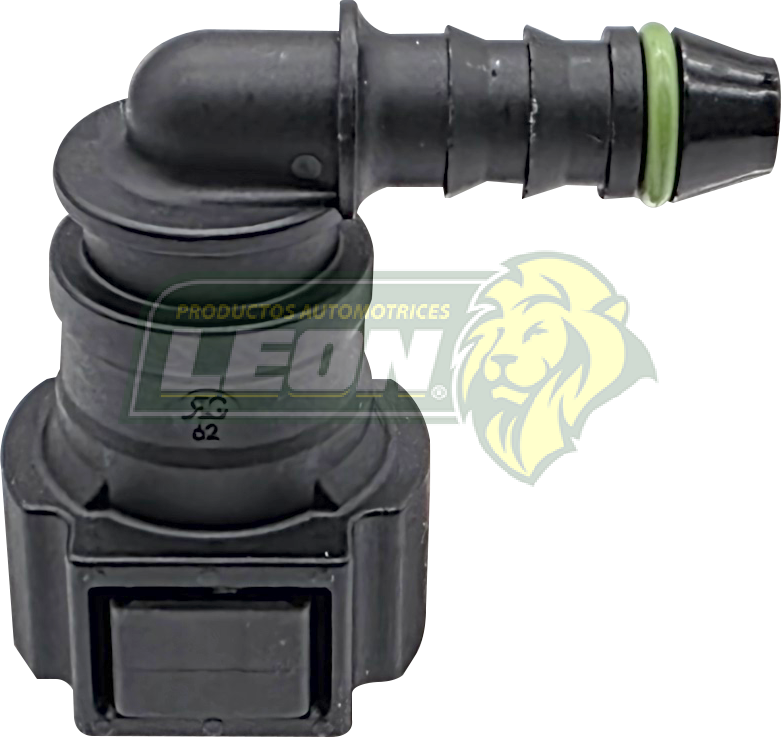 CONECTOR FILTRO GASOLINA 90° Ø: 9.49 (ID6)