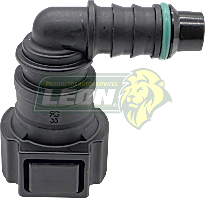 CONECTOR FILTRO GASOLINA 90° Ø: 9.49 (ID8)
