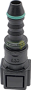 CONECTOR FILTRO GASOLINA RECTO, 180° Ø: 6.3 (ID6)