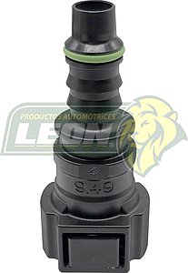 CONECTOR FILTRO GASOLINA RECTO, 180° Ø: 9.49 (ID8)