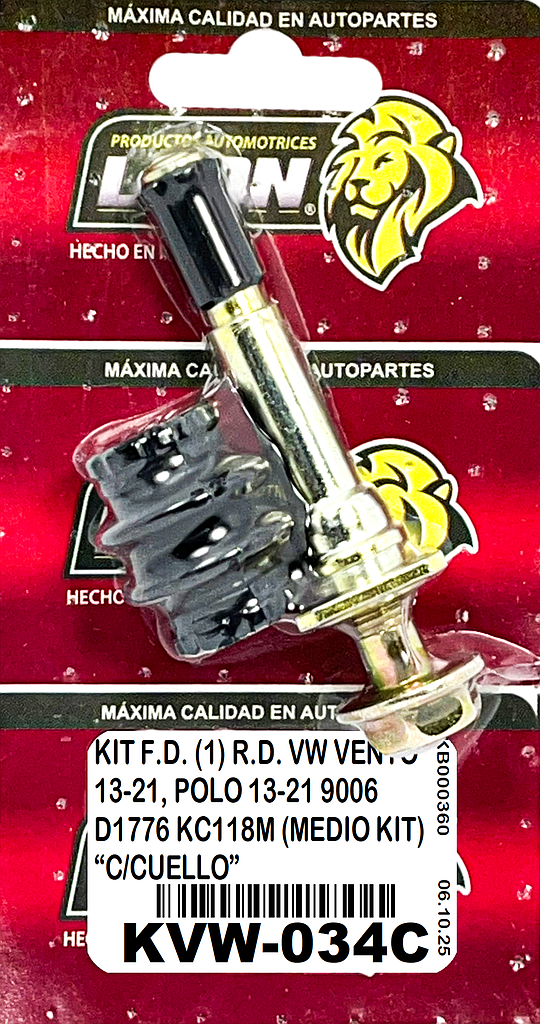 KIT F.D. (1) R.D. VW VENTO 13-21, POLO 13-21 9006 D1776 KC118M (MEDIO KIT) “C/CUELLO”