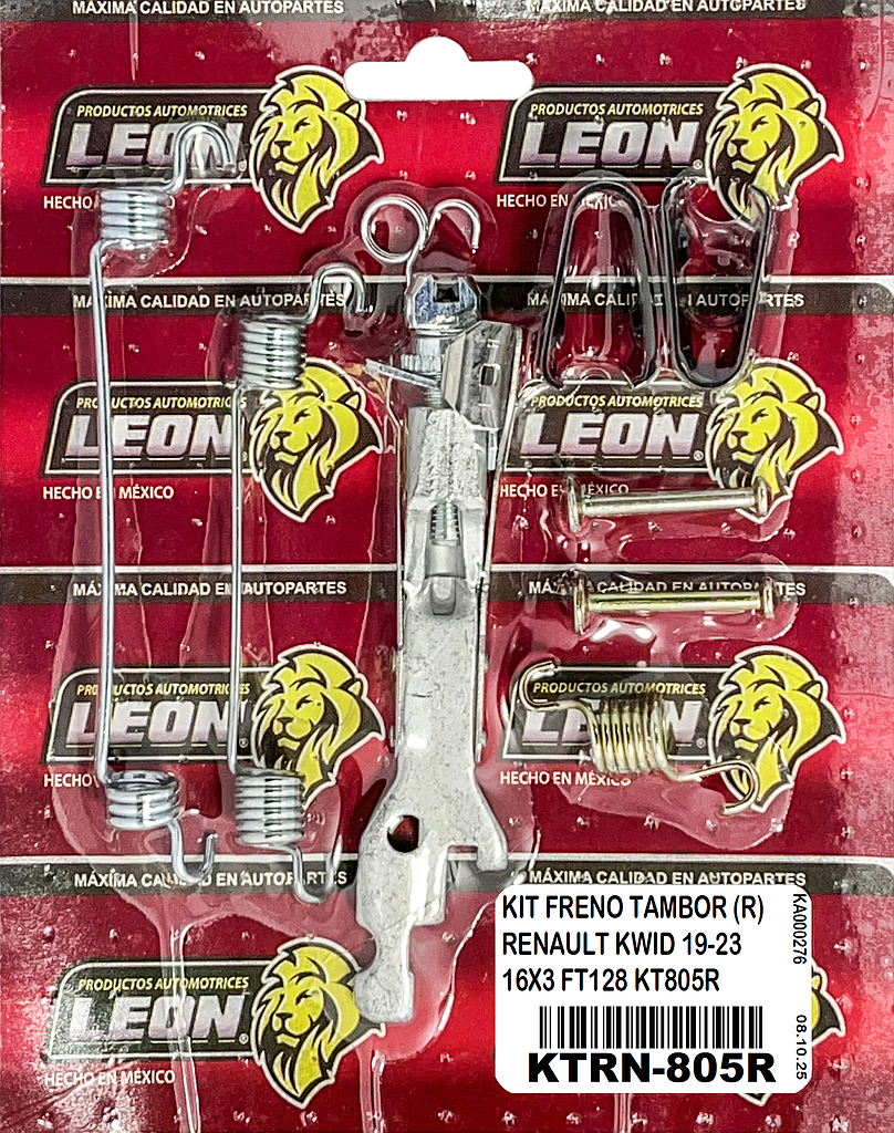 KIT FRENO TAMBOR (R) RENAULT KWID 19-23 16X3 FT128 KT805R