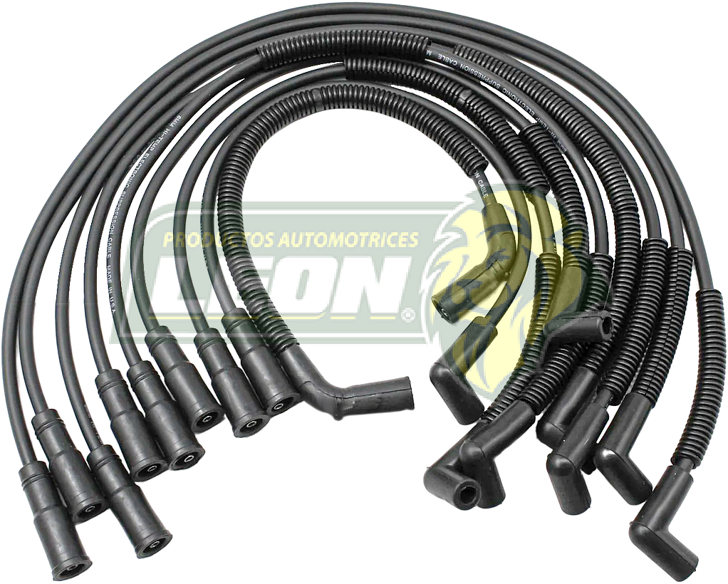 JUEGO DE CABLE BUJIA G.M. PICK UPS V8 5.7L, VORTEC 00-02 (EPDM 8MM)
