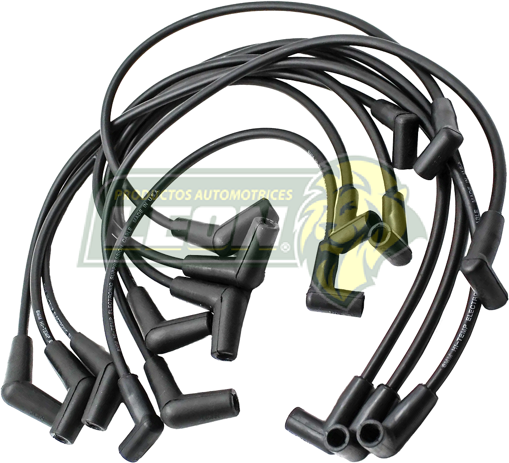 JUEGO DE CABLE BUJIA FORD PICK UP F-150, F-250, F-350 V8 88-96, 5.8L (FUEL INJECTION) (EPDM 8MM)