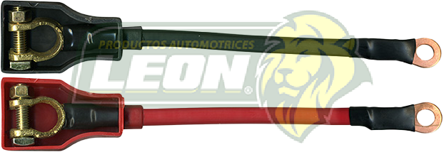 CABLE BATERIA 180 cm CON CAPUCHON (ESPECIFIQUE ROJO ó NEGRO)