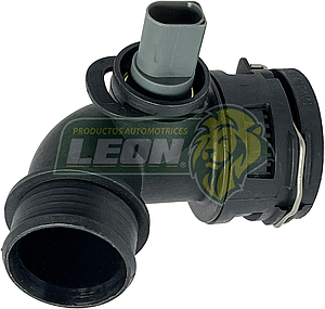 CONECTOR RADIADOR INFERIOR VW TOUAREG 3.0L, TDI 10-18, AUDI Q7 3.0L TDI 13-16 PLASTICO c/SENSOR (120-325)