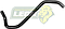 MANGUERA REFRIG. VW JETTA A6 L4 2.0L 11-16, PASSAT L4 2.0L 05-10 (DEPOSITO A TUBO) (1K0121447S) Ø: 18 mm, L: 100x260 mm, LONGITUD: 410 mm