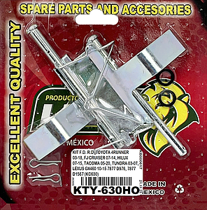 KIT F.D. R.D. TOYOTA 4RUNNER 03-18, FJ CRUISER 07-14, HILUX 07-15, TACOMA 05-20, TUNDRA 03-07, LEXUS GX460 10-15 7877 D976, 7877 D1567 (KC630)