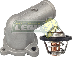 TOMA AGUA G.M. AVEO 1.5L 24-25, TORNADO VAN 1.5L 22-25 INCLUYE TERMOSTATO (23753349, 100-190)