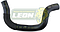 MANGUERA RAD. INF. TOYOTA LAND CRUISER L4 4.5L 03-04 (1657175100) Ø: 33 mm, L: 180x320 mm, LONGITUD: 570 mm