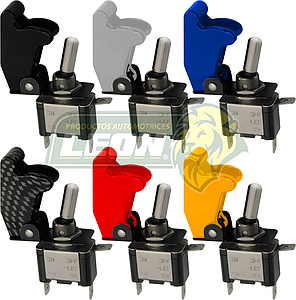 SWITCH DE 1 PASO CON PROTECTOR COLOR (60050, 60048)
