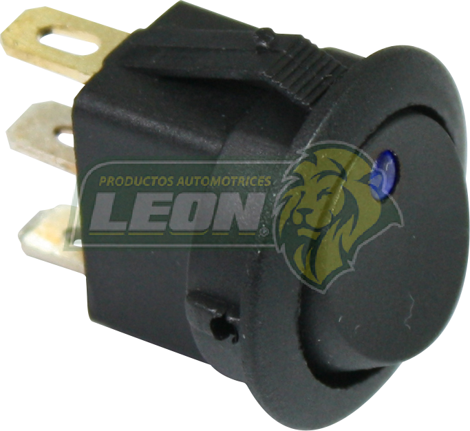 SWITCH TECLA REDONDO C/LUZ LED AZUL
