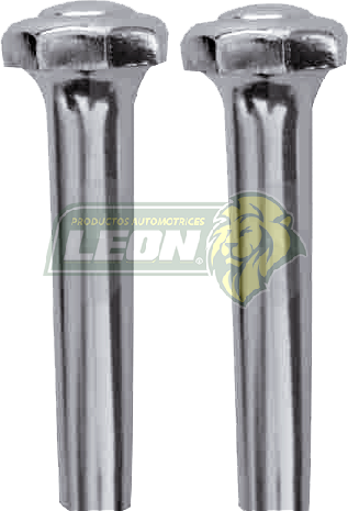 SEGURO o BOTON DE PUERTA FORD CROMADO T/O CABEZA HEXAGONAL (JGO. c/2 pz.)