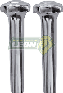 SEGURO o BOTON DE PUERTA FORD CROMADO T/O CABEZA HEXAGONAL (JGO. c/2 pz.)