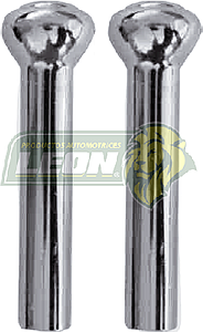 SEGURO o BOTON DE PUERTA FORD CROMADO T/O CABEZA DE GOTA (JGO. c/2 pz.)