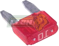 FUSIBLE TIPO CLAVIJA MINI ROJO 10A = MIN10