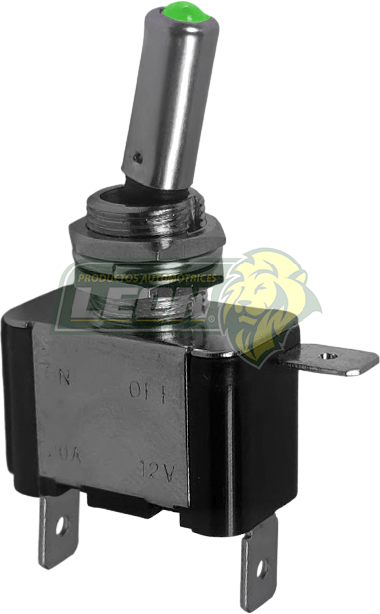 SWITCH 1 PASO CON LUZ DE LED "VERDE"