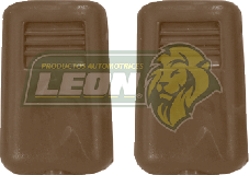 SEGURO o BOTON DE PUERTA NISSAN TSURU I, II PLASTICO CAFÉ T/O CABEZA CUADRADA (JGO. c/2 pz.)