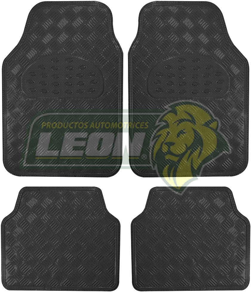 TAPETE CROMADO NEGRO BRILLANTE (JGO. c/4 pz.)