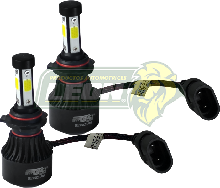 FOCO LED 9006 ALTA Y BAJA SISTEMA COMPLETO 4 CARAS LED (JGO. c/2 pz.)