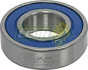 BALERO 6002 2RS ARMADURA DE MARCHA NIPPONDENSO LADO FLECHA, SELLO, HULE, 15x32x9 mm (6-102-4)