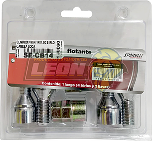 SEGUROS RIN BIRLOS 14x1.50 mm CABEZA LOCA (WLB-033B, 16-033CH)
