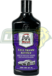 CERA LIQUIDA ACRILICA CON CARNAUBA 521 ml. MORADA MARVIL