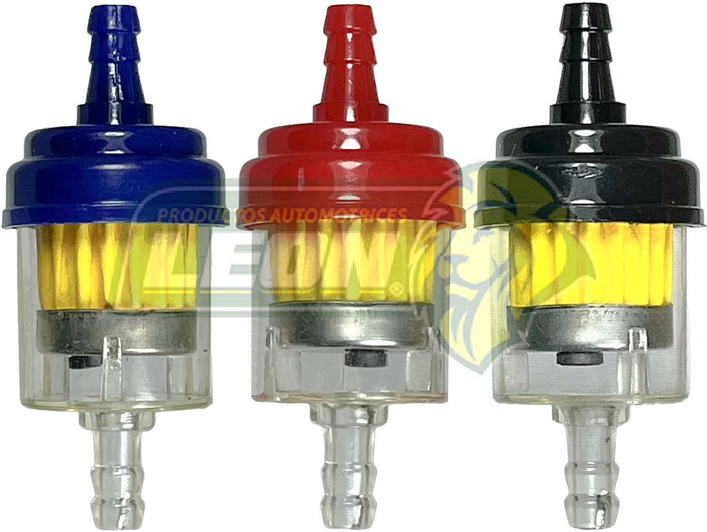 FILTRO GASOLINA P/MOTO PLASTICO 2600-0050 (COLORES SURTIDOS)