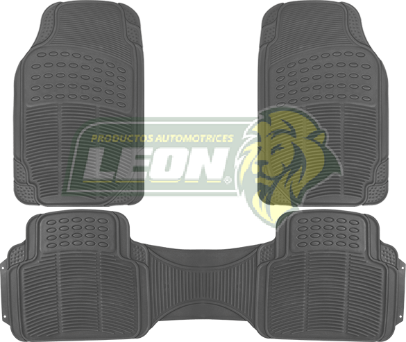 TAPETE HULE GRUESO GRIS UNIVERSAL (JGO. c/3 pz.)