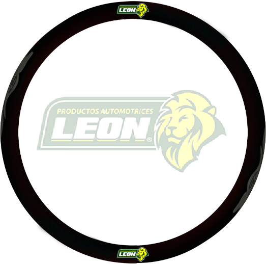 FUNDA P/VOLANTE VINIL NEGRO C/REFLEJANTE OLAS PLATA UNIVERSAL