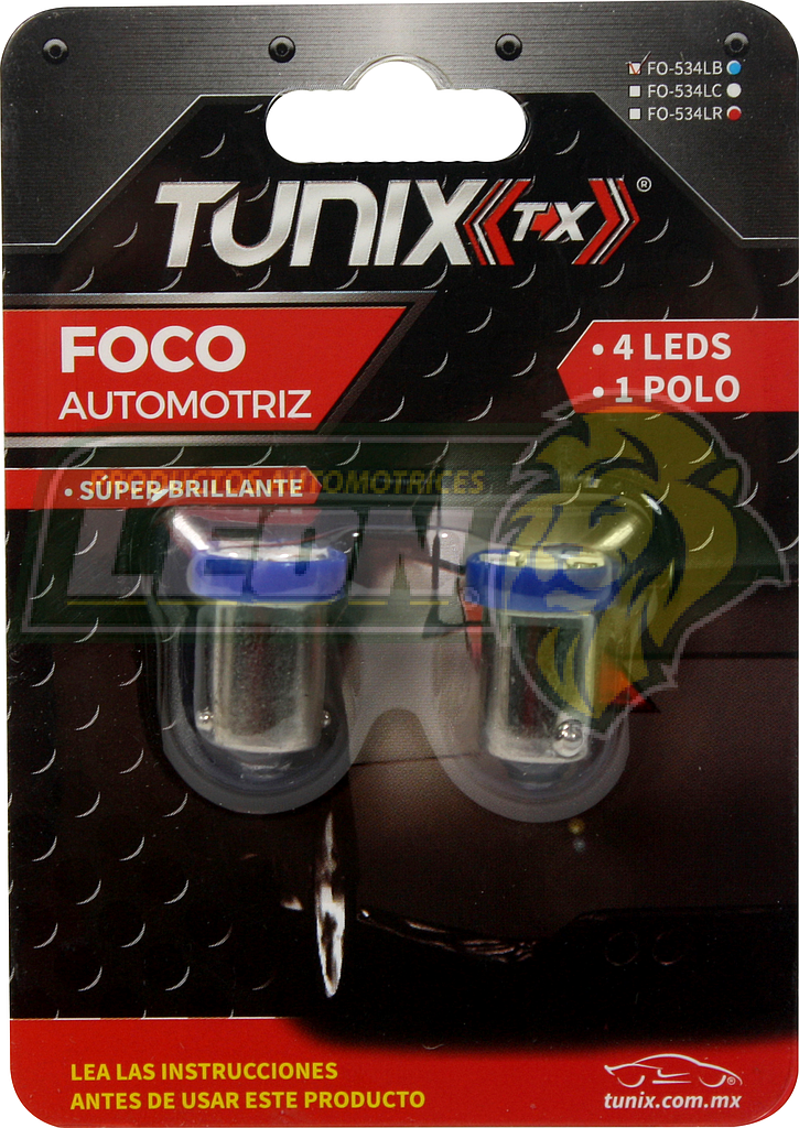 FOCO 4 LEDS 53 AZUL (JGO. c/2 pz.)