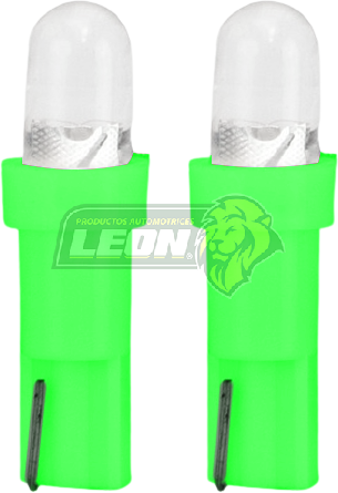 FOCO PELLIZCO T/LASER MINI 73 LUZ VERDE (JGO. c/2 pz.)
