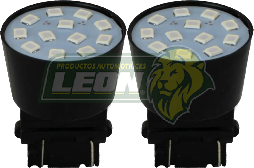 FOCO 3157 2 POLOS 12 LEDS T/PELLIZCO AZUL (JGO. c/2 pz.)