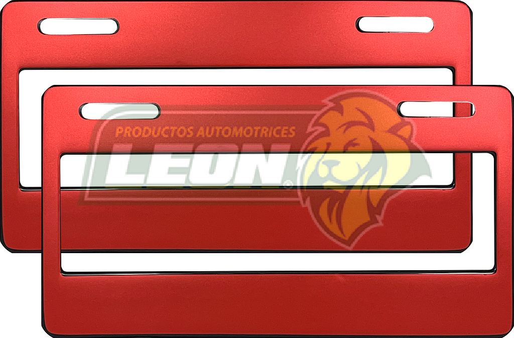 PORTAPLACAS WRAP LISO ROJO (JGO. c/2 pzas.)