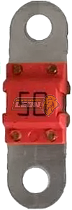 FUSIBLE TIPO CORBATA 50 amp. ROJO  VW BORA, RENAULT, MAZDA, SEAT, AUDI, FORD, BMW