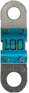 FUSIBLE TIPO CORBATA 100 amp. AZUL VW BORA, RENAULT, MAZDA, SEAT, AUDI, FORD, BMW