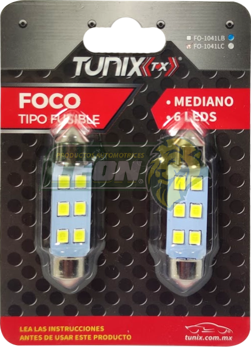 FOCO INTERIOR T/FUSIBLE BLANCO 6 LEDS ME