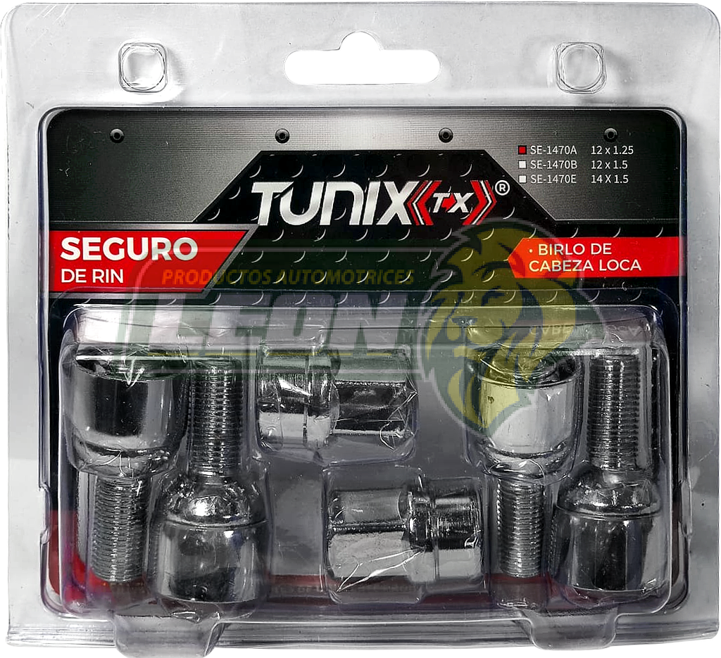SEGURO RIN 12x1.25 mm BIRLO CABEZA LOCA TUNIX